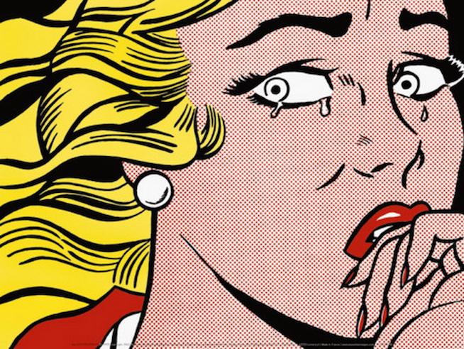 "Crying Girl" by Roy Lichtenstein, 1963