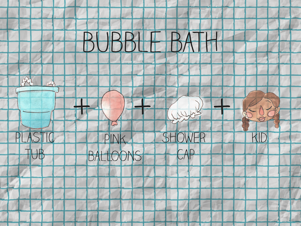 prize winning Bubble Bath costume