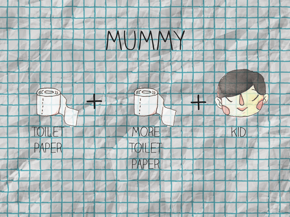 5 minute Mummy costume