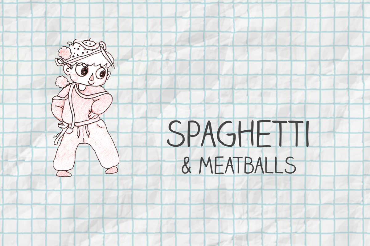 Easy DIY Spaghetti and Meatballs Costume