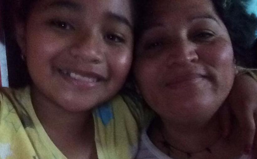 Anabel and her daughter. Anabel is currently being held in California awaiting deportation at an Immigration and Customs Enforcement (ICE) Detention Center. 