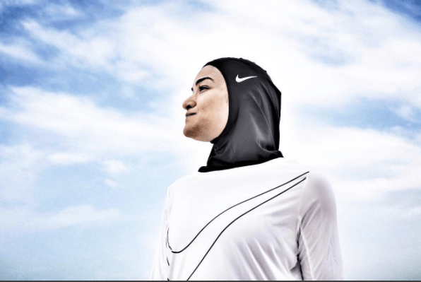 Nike's Pro Hijab is designed with female Muslim athletes in mind. (Image Credit: Instagram/manirostom)