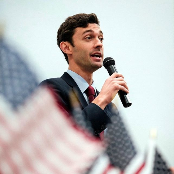 Jon Ossoff is trying to #flipthe6th by winning as a Democrat. Celebs can help by shutting up. (Image Credit: Instagram/jonosstoff)