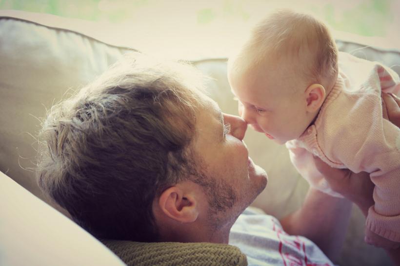 Serve: baby does something. Return: you react in kind. (Image: Thinkstock)