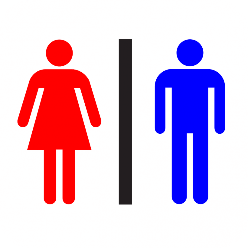 Restroom sign. Image: Pixabay.