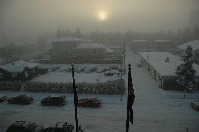 It's the most wonderful time of the year... Image: <a href="https://commons.wikimedia.org/wiki/File:Anchorage_winter_sun.jpg">Wikipedia</a>