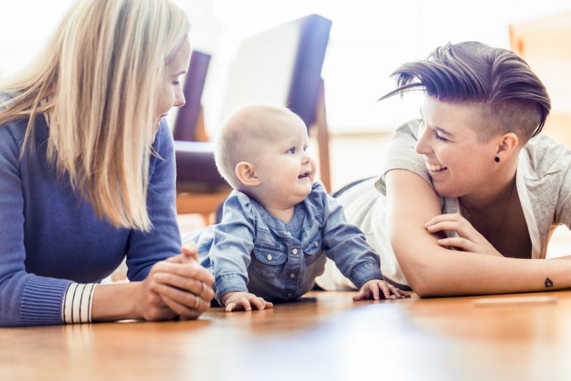 When subtle homophobia meets the three of us out in public, it looks back and forth from face to face and eventually just asks, “So, whose kid?” Image: Thinkstock.