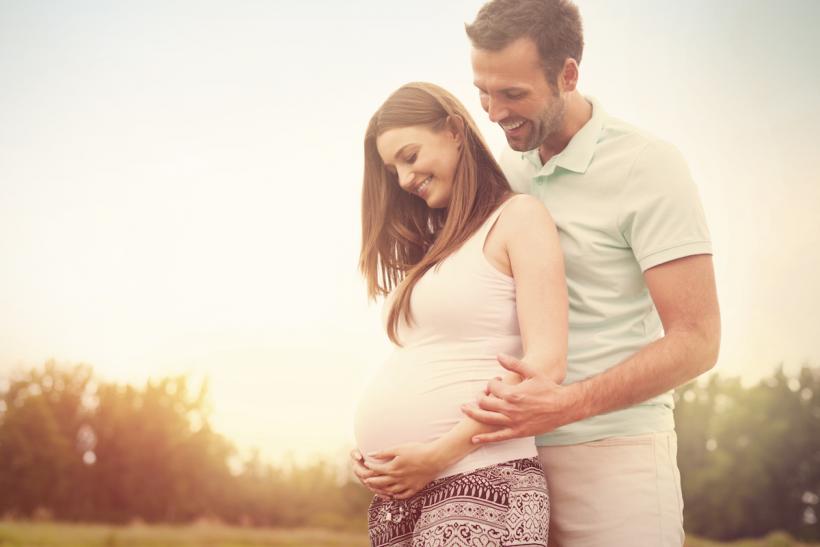 I’m growing a tiny human inside me.  Our tiny human. Image: Thinkstock.