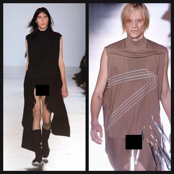 Rick Owens coloca modelos com pênis à mostra na semana de moda de Paris -  FFW