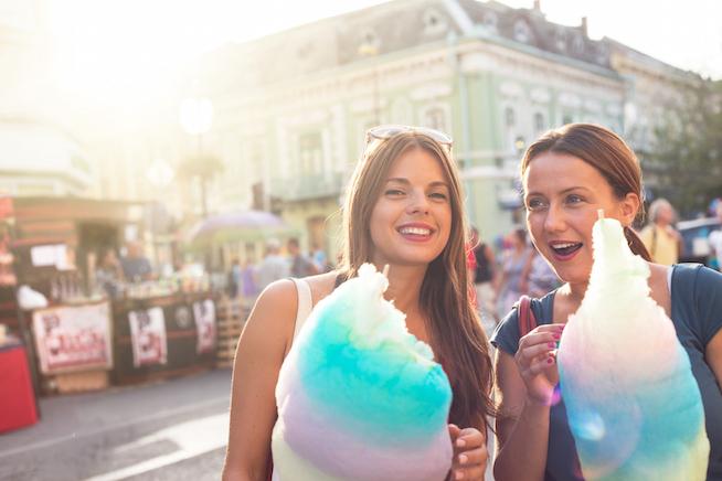 Eat the cotton candy and enjoy it!