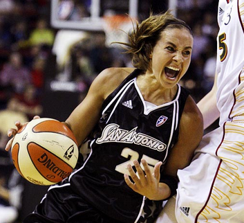 female basketball dunk