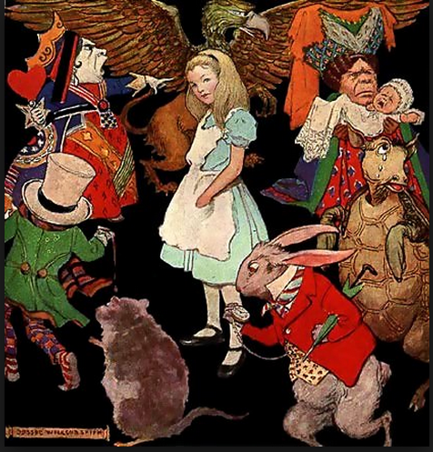 1923 Alice In Wonderland illustration by Jessie Willcox Smith. Wikipedia.org