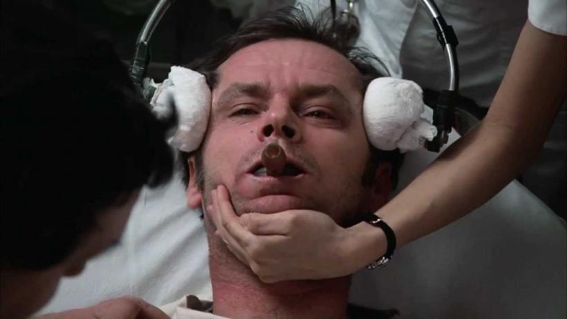 Jack Nicholson in One Flew Over The Cuckoo's Nest (credit: youtube screen grab)