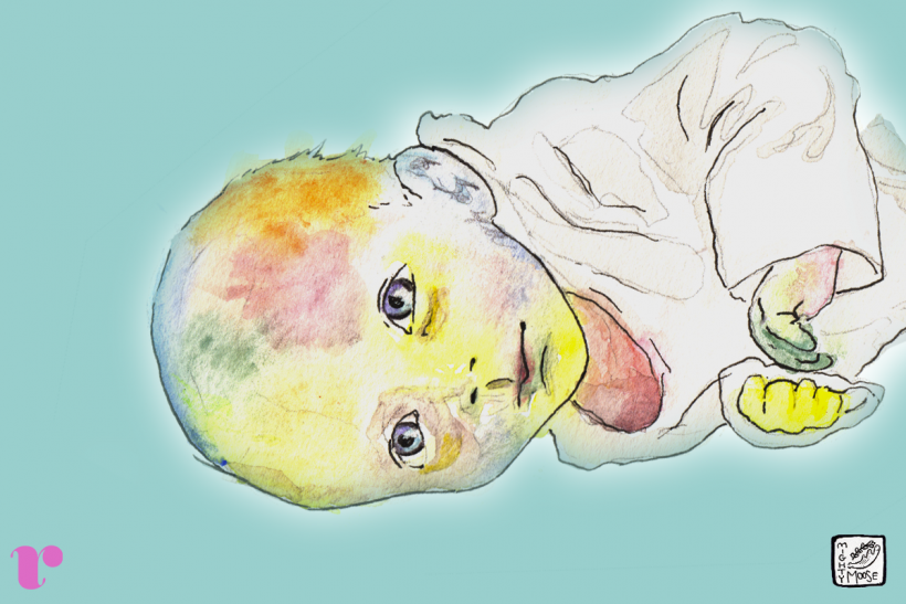Rainbow Baby Franklin by Mariah Aro Sharp @mightymooseart