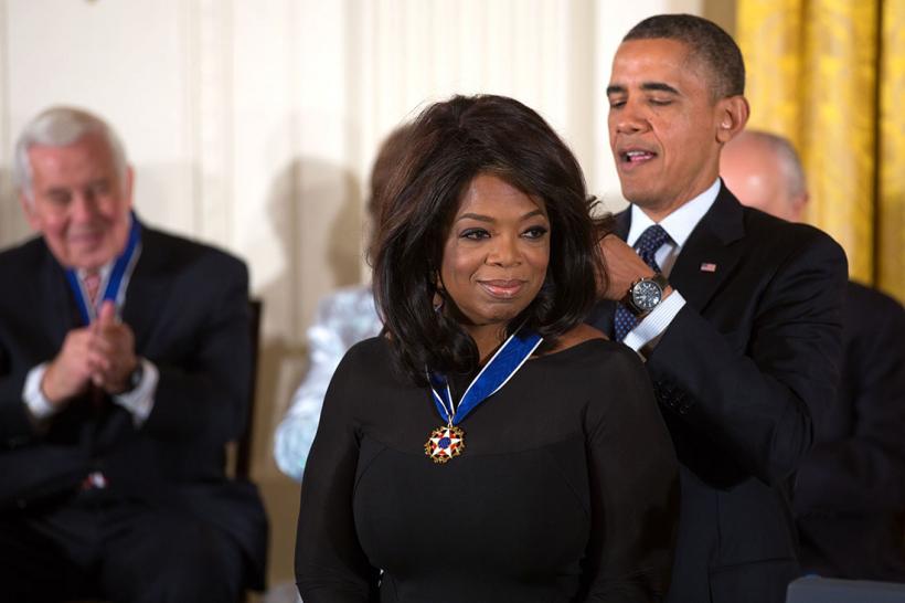 Oprah and The Pres. (Well the Used-To-Be Pres. Insert weeoping)