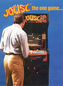 Man playing Joust, as God intended