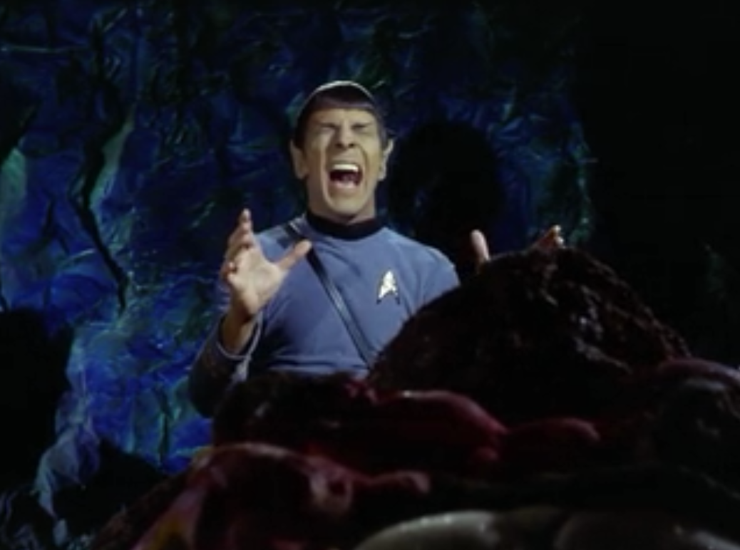 Spock during a Vulcan joining of the minds