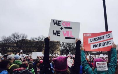 People all around the world in over 600 cities stood up, many for the first time, ready to be heard. (Image: Bryn Huntpalmer) 