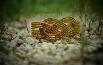Infinity Bangle by Spring Grass Jewelry 