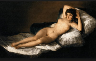 La maja desnuda (The Nude Maja; 1797) by Francisco de Goya y Lucientes. Courtesy of wikipedia.org