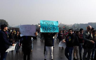 Rape protest in Delhi, India (Credit: Wikimedia Commons)