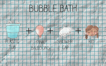 Easy Bubble Bath Costume (image: Mariah Aro Sharp @mightymooseart)