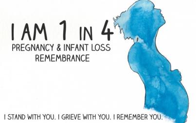 I am 1 in 4: Pregnancy And Infant Loss Remembrance Day - Image: Mariah Sharp @MightyMooseArt