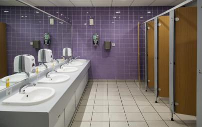 Inside the women’s restroom, it’s okay not to have it all together