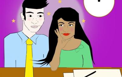 Should I tell my colleague I'm in love with him? (Illustration by Tess Emily Rodriguez)