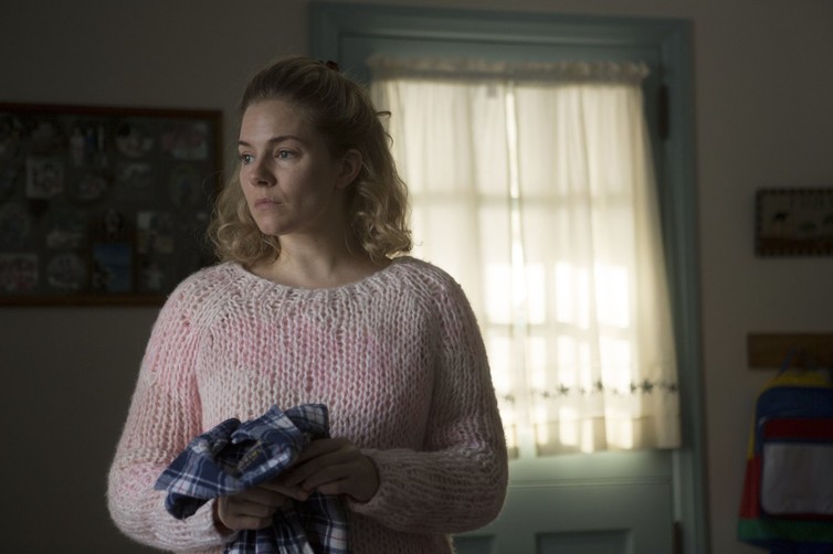 Sienna Miller’s character in Foxcatcher, Nancy Schultz, was not described in the screenplay at all. Image: Sony.